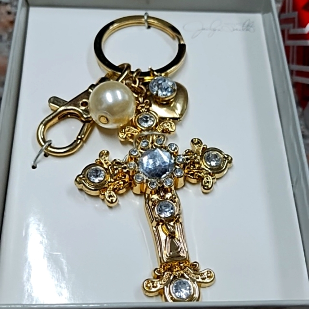 Jaclyn Smith keychain.